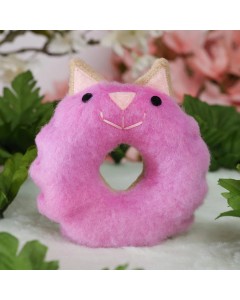 Donut Felt DIY Handmade Material Kit - Pink Cat Shape 2 pack