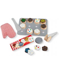 Kids Pretend Baking Cookie Playset, Plastic Toy Food