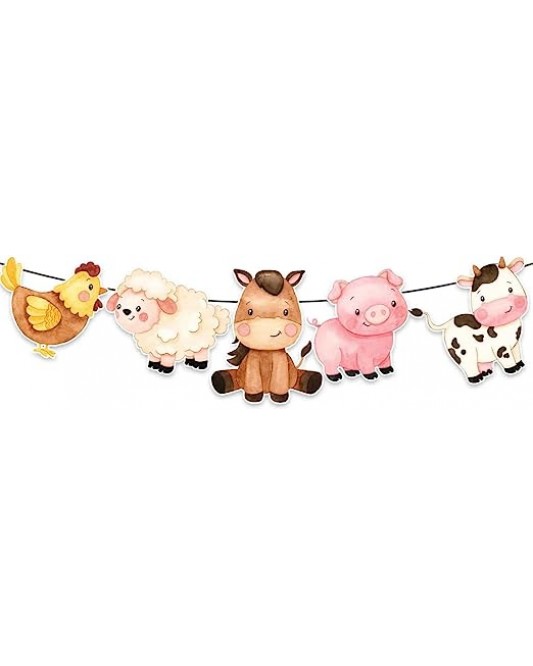 60pc Farm Animals  Birthday Decorations for  DIY